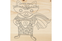 Доска REXANT для выжигания 1 шт. супергерой енот