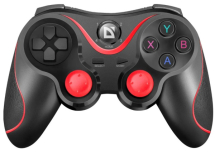 Геймпад DEFENDER Impulse, USB, беспр.,BT, Android,TV, держатель для телефона, черный