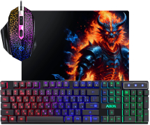 Набор игровой DEFENDER Alion GS-987 RU, клавиатура+мышь+коврик, черный