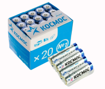 Батарейка Космос LR6 (AA) BOX20 20/640