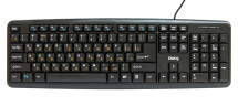 Клавиатура Dialog KM-025U, Multimedia, USB, мембран.,104кл., черный