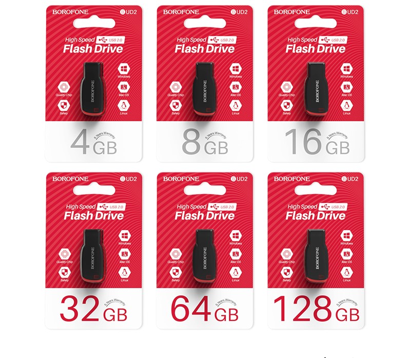 Накопитель USB 64Gb BOROFONE BUD2