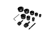 Набор коронок REXANT по дереву (19, 22, 28, 32, 38, 44, 54, 64 мм) 2 держателя с ключом