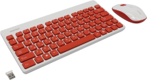 Набор беспр. SmartBuy 220349AG-RW, USB, клавиатура+мышь, красный/белый
