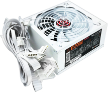 Блок питания Ginzzu 800W PC800 140mm fan 80+, белый