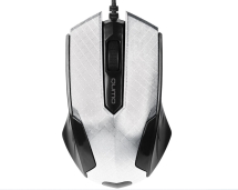 Мышь Qumo M14, пров.,опт.,3кн., 1000dpi, белый