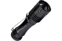 Фонарь метал Космос KOS105B 1ВтLED, с линзой, с зумом, 1xAA, зажим для крепления