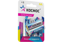 Батарейка Космос LR6 (AA) BL6 6/72/432