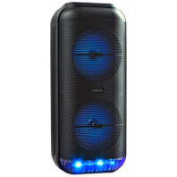 Колонка Ginzzu GM-235, 40W RMS, Bluetooth+FM+USB+SD+LED, микрофон, черный