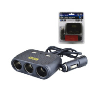 Разветвитель прикуривателя, 3 выхода+2USB, 120W, 1512 с кабелем, черный Разветвитель прикуривателя, 3 выхода+2USB, 120W, 1512 с кабелем, черный