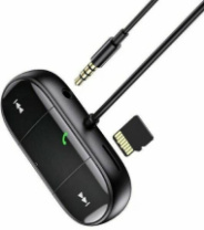 FM modulator Hoco DE7, FM/BT/microSD/AUX, черный FM modulator Hoco DE7, FM/BT/microSD/AUX, черный