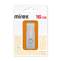 Накопитель USB 16Gb Mirex Swivel Silver