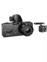 Видеорегистратор HOCO DI63 Full HD, 2" экран, 2 камеры+камера заднего вида