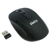 Мышь Dialog Pointer MROP-03U, USB, беспр.,опт.,4кн., 800-1600dpi, черный