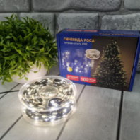 LED гирлянда Роса, внутренняя, теплый белый, 100 м, 220В