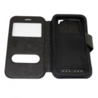 Чехол Window 4.0" сил. вставка с имитацией царапин, черный