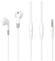 Гарнитура Celebrat G8, вкладыши, белый