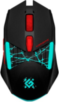 Мышь DEFENDER Horrodine GM-237, LED, игров.,беспр.,опт.,6кн., 1200-3200dpi, черный