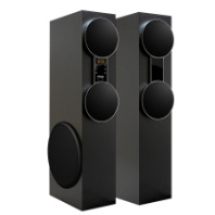 Ак. колонки 2.0 Ginzzu GM-325, 2x60W RMS, питание от сети, черный