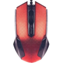 Мышь Qumo M14, пров.,опт.,3кн., 1000dpi, красный