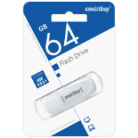 Накопитель USB 64Gb SmartBuy Scout White 3.0/3.1
