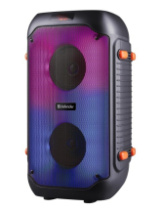 Колонка DEFENDER Boomer 25, 25Вт, TWS, Karaoke, BT/FM/USB/MicroSD/AUX/RGB/ПДУ, 1мик., черный