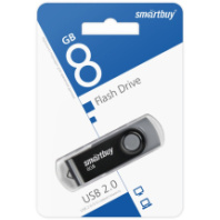 Накопитель USB 8Gb SmartBuy Twist Black Накопитель USB 8Gb SmartBuy Twist Black