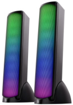 Ак.система 2.0 DEFENDER SkyPulse 10Вт, BT/RGB подсветка, пит. от USB, черный