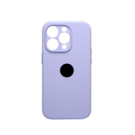 Чехол-накладка для iPhone 13 Pro Max Silicone Case, с закрытой камерой, светло-сиреневый