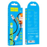 Кабель HOCO MicroUSB X92, 2.4А, силиконовый, 3м, черный Кабель HOCO MicroUSB X92, 2.4А, силиконовый, 3м, черный