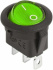 Выключатель клавишный круглый 12V 20А (3с) ON-OFF зеленый с подсветкой REXANT Выключатель клавишный круглый 12V 20А (3с) ON-OFF зеленый с подсветкой REXANT
