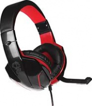 Гарнитура полноразмерная Qumo Dragon War Bionic GHS0002, игровая, 2м, 2*AUX 3.5мм, черный/красный Гарнитура полноразмерная Qumo Dragon War Bionic GHS0002, игровая, 2м, 2*AUX 3.5мм, черный/красный