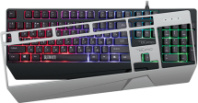 Клавиатура Qumo Twins K68, USB, Rainbow, мембран.,104кл., две сменные панели, черный