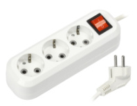 Сетевой удлинитель SmartBuy 3 розетки, 16А, 3500Вт, 1.5м, заземление, выкл., ПВС 3х1, белый Сетевой удлинитель SmartBuy 3 розетки, 16А, 3500Вт, 1.5м, заземление, выкл., ПВС 3х1, белый