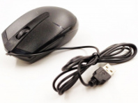 Мышь Perfeo NO NAME-4, USB, пров.,опт.,3кн., 1200dpi, черный