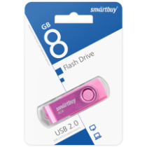 Накопитель USB 8Gb SmartBuy Twist Pink