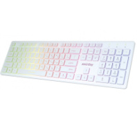 Клавиатура SmartBuy One 305, USB, Rainbow, мембран.,104кл., белый