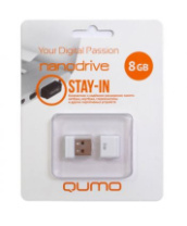 Накопитель USB 8Gb Qumo Nano White