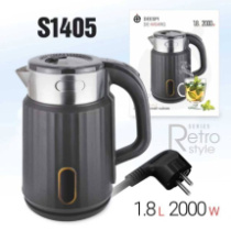 Чайник электрический Deespi DE-W04RG, 2000W, 1,8 л, нерж. сталь, серый
