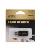 Card Reader Perfeo R022 (USB2.0 - MicroSD) черный