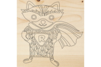 Доска REXANT для выжигания 1 шт. супергерой енот