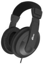 Наушники полноразмерные Ritmix RH-524TV, 5м, AUX 3.5мм, черный