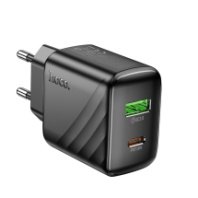 СЗУ Hoco CS25A, 1USB/1Type-C, QC3.0+PD20W, 3A, черный СЗУ Hoco CS25A, 1USB/1Type-C, QC3.0+PD20W, 3A, черный