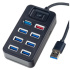 USB хаб Perfeo PF-H050 (7USB 2.0+1USB 3.0+подключение USB+питание micro USB) черный USB хаб Perfeo PF-H050 (7USB 2.0+1USB 3.0+подключение USB+питание micro USB) черный