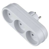 Тройник Perfeo "RU POWER'' 3 розетки, 6А, 1200Вт, белый Тройник Perfeo "RU POWER'' 3 розетки, 6А, 1200Вт, белый