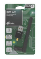 Сетевой адаптер WiFi RITMIX RWA-220 2,4ГГц, 150 Мбит/с