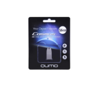Накопитель USB 16Gb Qumo Cosmos короткая, металл Silver