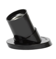 Патрон Е27 SmartBuy карболитовый настенный, наклонный, черный (SBE-LHB-w-E27)