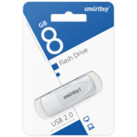 Накопитель USB 8Gb SmartBuy Scout White Накопитель USB 8Gb SmartBuy Scout White