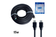 Кабель HDMI - HDMI 15м H222 (2.0) черный Кабель HDMI - HDMI 15м H222 (2.0) черный